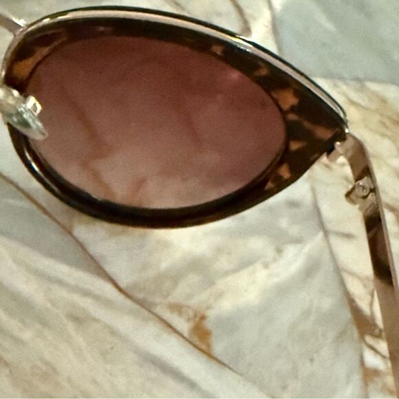 Tahari Brown and Gold Sunglasses main image 8